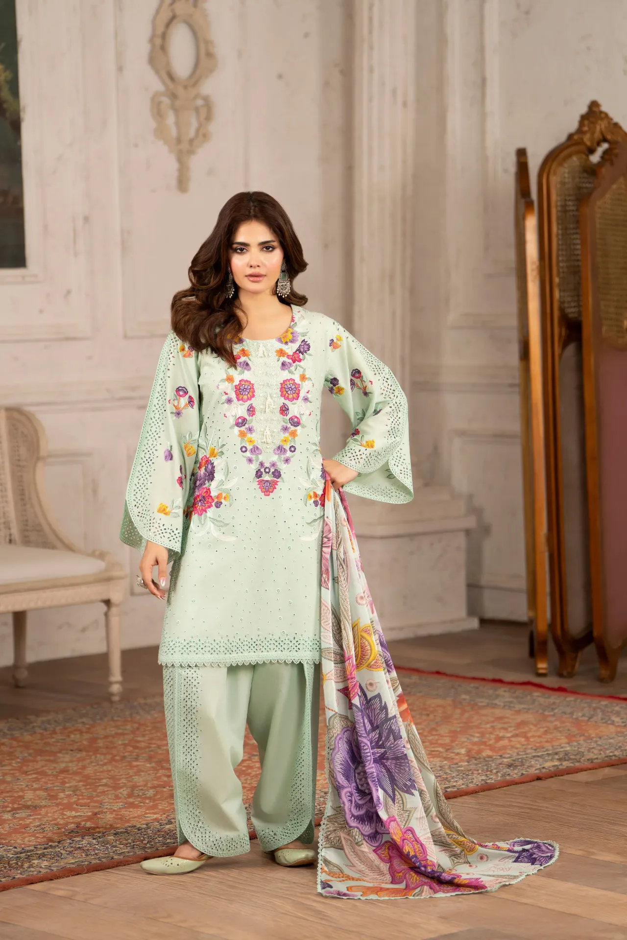 Cotton Lawn KC277M (2XL (UK-18))