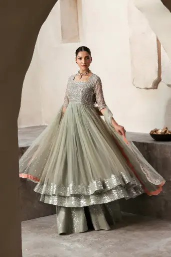 Net & Raw Silk VA67K